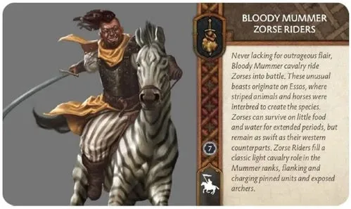 A Song of Ice and Fire TMG Bloody Mummers Zorse Riders