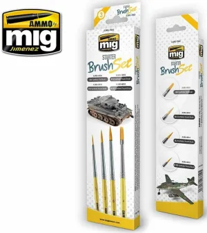 Ammo by MIG Brushes Starter Brush Set
