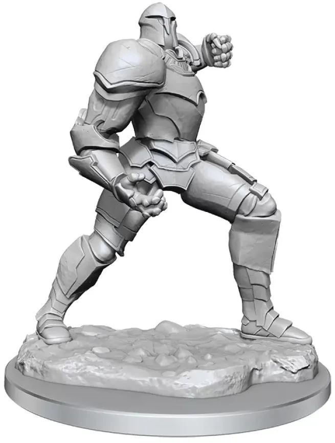 Critical Role Unpainted Miniatures Platinum Golem