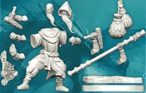 D&D Frameworks Human Monk Male