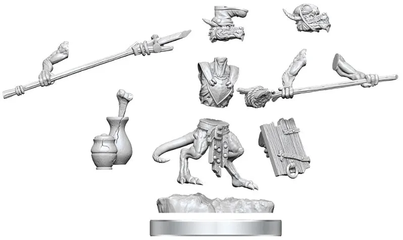 D&D Frameworks Kobolds (7) Unpainted & Unassembled