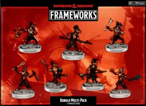 D&D Frameworks Kobolds (7) Unpainted & Unassembled