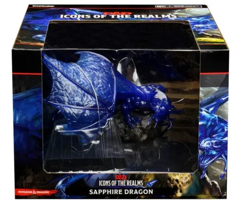D&D Icons of the Realms Miniatures Sapphire Dragon Premium Figure