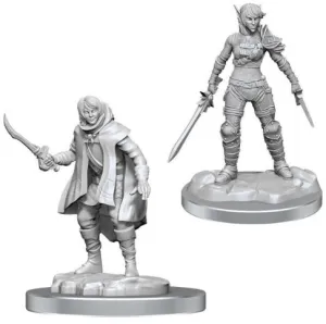 D&D Nolzurs Marvelous Miniatures Elf Rogue & Half-Elf Rogue Protege