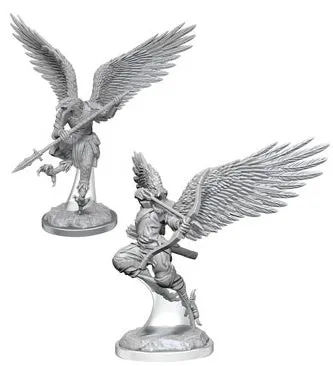 D&D Nolzurs Marvelous Unpainted Miniatures Aarakocra Fighters