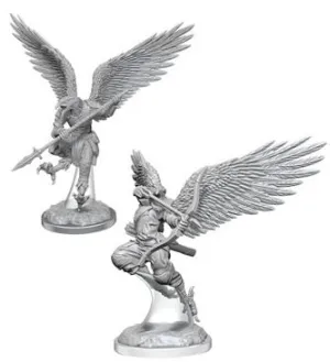 D&D Nolzurs Marvelous Unpainted Miniatures Aarakocra Fighters