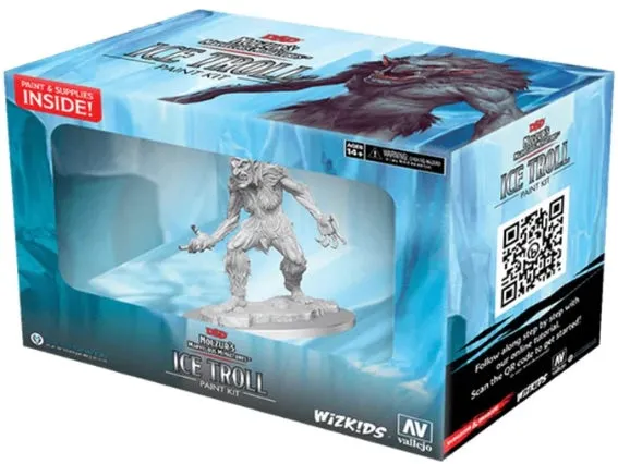 D&D Nolzurs Marvelous Unpainted Miniatures Ice Troll Paint Night Kit