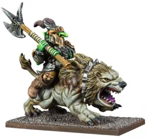 Kings of War Goblin King on Mawbeast