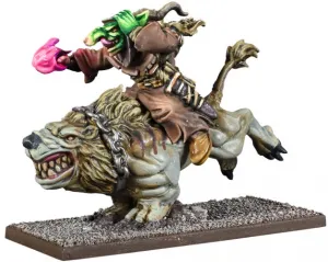 Kings of War Goblin Wiz on Mawbeast