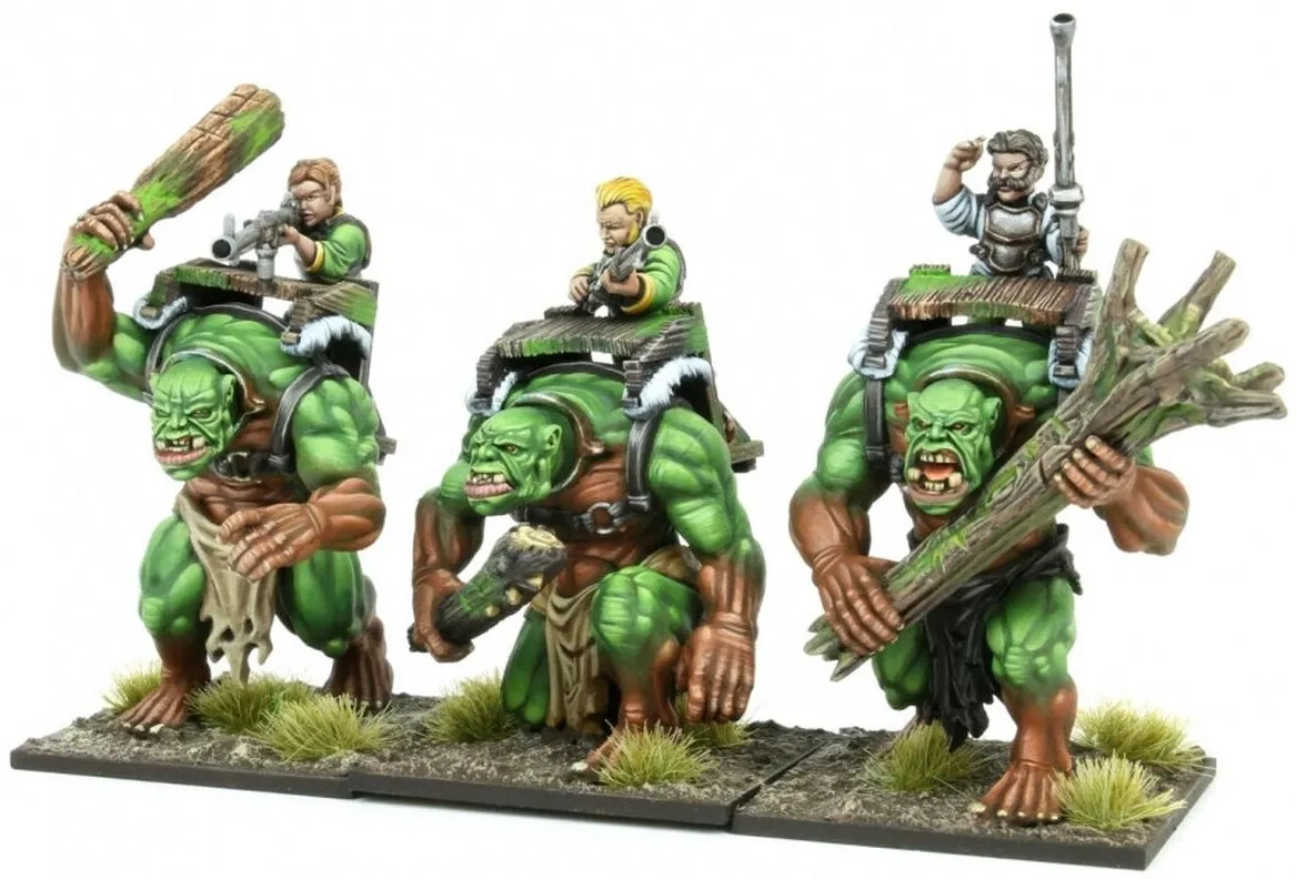 Kings of War Halfling Forest Troll Gunners Regiment