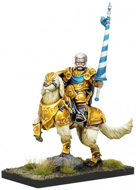 Kings of War Halfling Muster Captain on Aralez