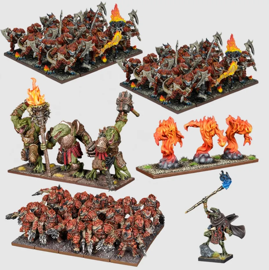Kings of War Salamander Mega Army