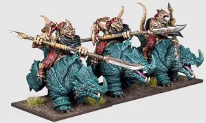 Kings of War Salamander Rhinosaur Cavalry Regiment
