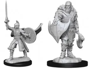 Magic the Gathering Unpainted Miniatures Human Berserkers
