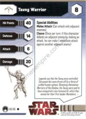 Masters of the Force 40 Taung Warrior