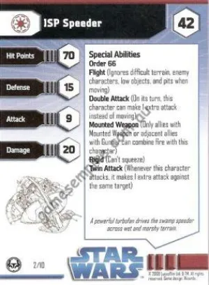 Star Wars Miniatures 02 ISP Speeder