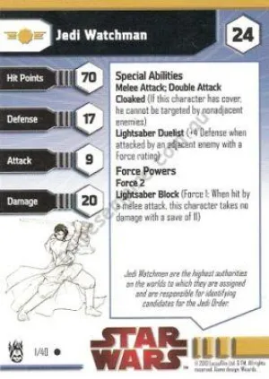 Star Wars Miniatures The Dark Times 01 Jedi Watchmen