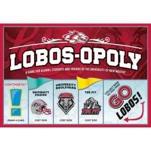 University of New Mexico Lobos-Opoly Board Game for Ages 8 