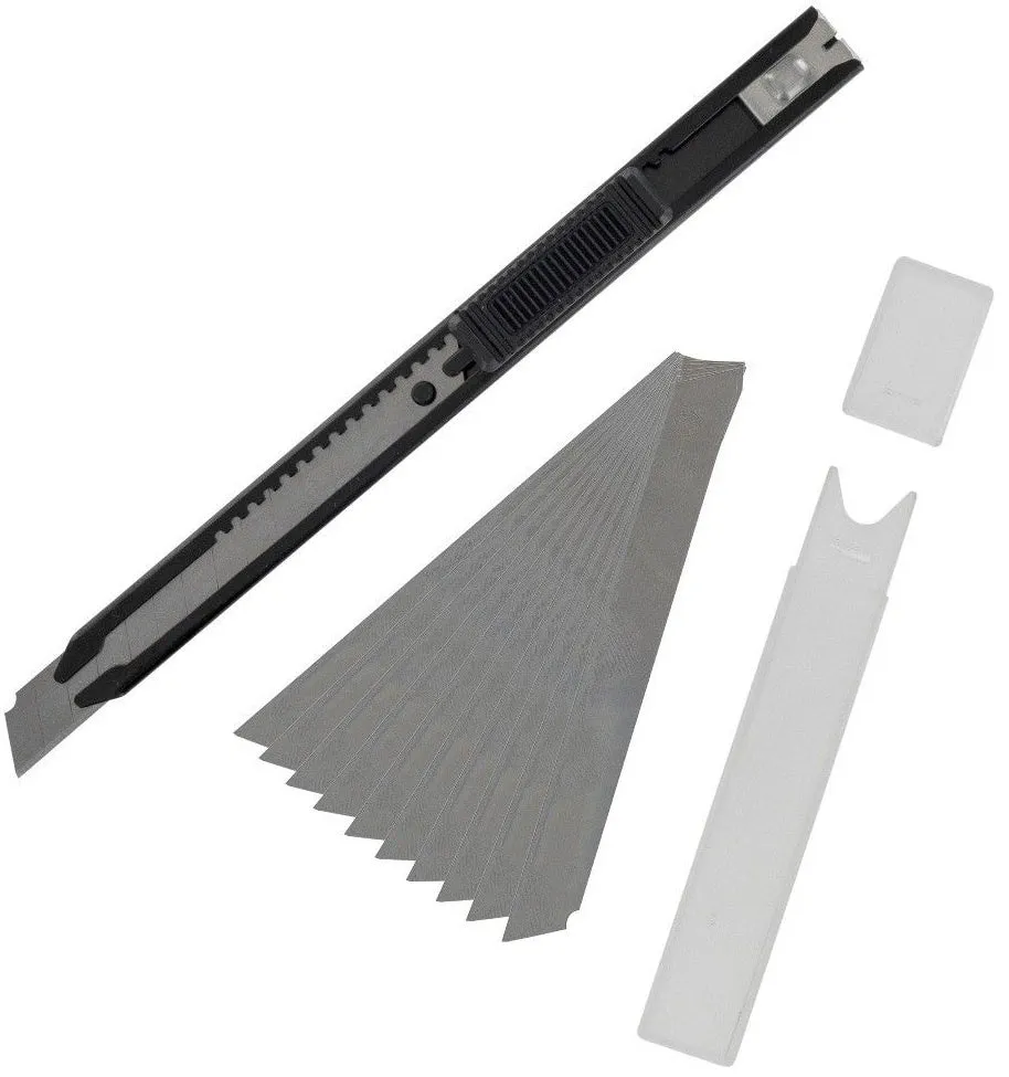 Vallejo Hobby Tools Slim Snap-Off Knife & 10 Blades
